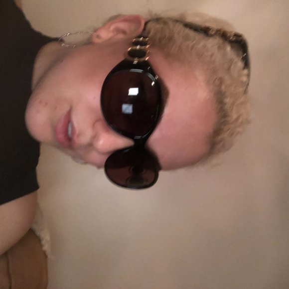 Y2K Roberto Cavalli Black and Gold Sunglasses - Picture 3 of 4